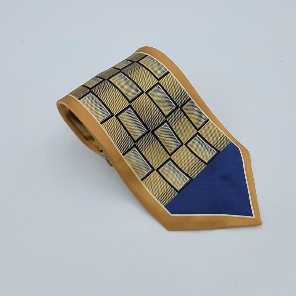 Stacy Adams Butterscotch / Striped Necktie size 61x4 inches extra long